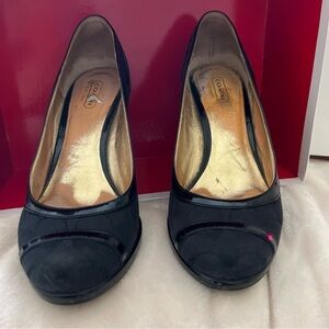 Vintage Coach platform wedge